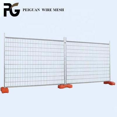 China 2.1*2.4m Building 3mm Australia Temporary Fencing Round Post for sale