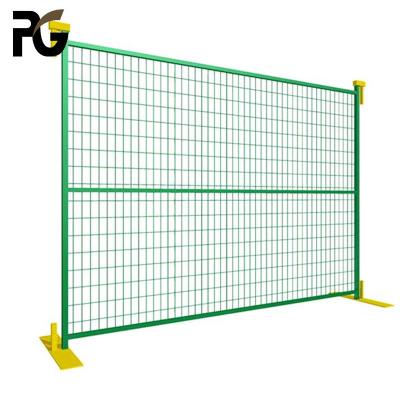 China 60x150mm 4ft Canada Temporary Fence Powder Coated Construction Outdoor for sale
