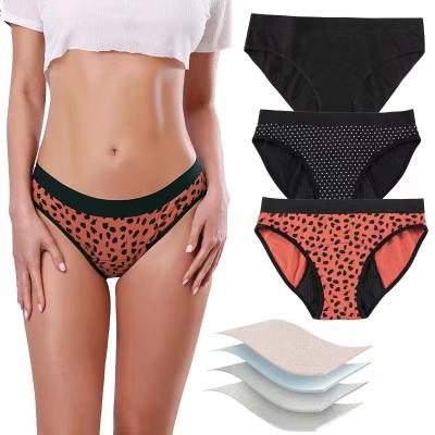 China Girl Student Teen Period Panties Leakproof Teenager Wearing Thong 4 Layers for sale