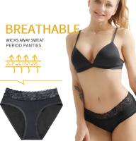 Panties For Menstruation Plus Size Lace 4-LayerLeak Proof Sanitary