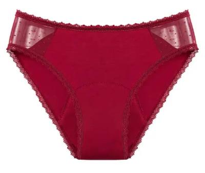 Chine Les sous-vêtements femelles lourds réutilisables de culottes de période ont placé Mesh Lace Menstrual Cycle Panties à vendre