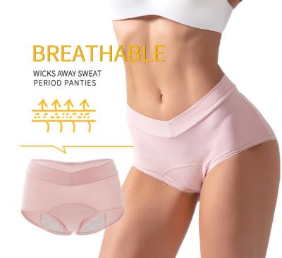 China Postpartum Reusable Period Panties For Heavy Flow Plus Size Cotton 3 Layer for sale