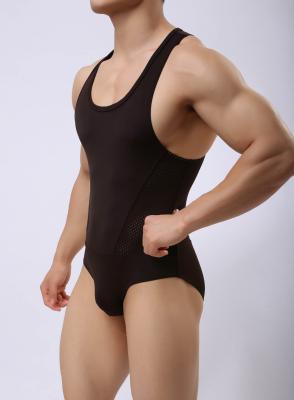 China Men'S Wrestling Wear Singlet Sportswear Gym One Piece Tops Fitness Jumpsuit for sale