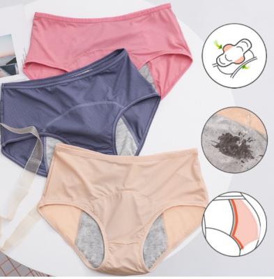 China 3 Layer Washable Reusable Leak Proof Underwear Elastic Moisture Absorption for sale