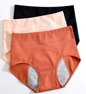 Chine Sous-vêtements menstruels respirables de 3 de couche de taille hautes de taille de classique culottes femelles plus de période pour des femmes à vendre