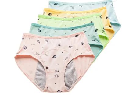 China Teen Girls 3 Layers Period Underwear Leakproof Super Absorbent Menstrual Panties For Teenage Girls Physiological Panty for sale