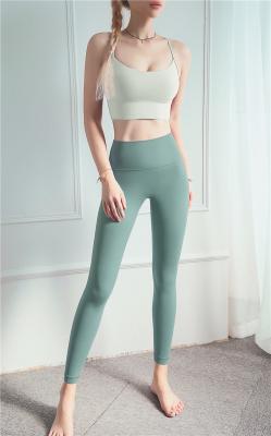 China Breathable Activewear High Waist Hidden Pocket Four-Way Stretch Athletic Leggings Yoga Pants Workout Tights Te koop