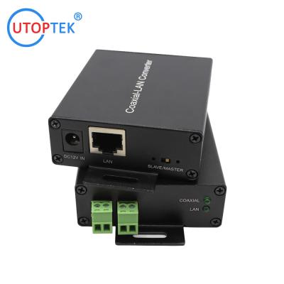 China 10/100Mbps EOC Converter IP over 2wire coaxial/twisted pair extender for CCTV IP camera for sale