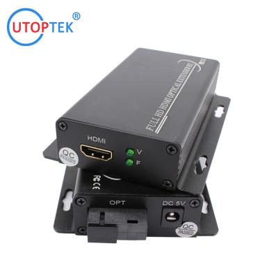 China mini HD 1080P HDMI optical extender video fiber transmitter and receiver HDMI video to fiber converter for sale