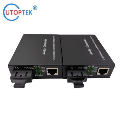 China 20/40/60/80/120km Ethernet Media Converter with External/Internal Power Supply for sale