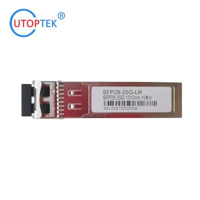 China SFP28 25G LR 10km 1310nm with LC Connector Fiber optical 25g sfp module for Cisco/Huawei/HP/Juniper for sale