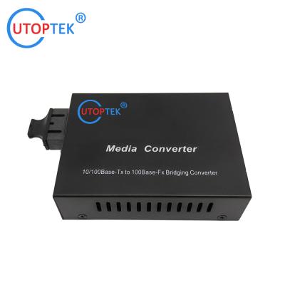 China 10/100Mbps MultiMode dual SC 850nm 550m Ethernet to Fiber optical Media Converter China factory for sale