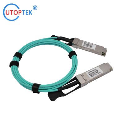 China 40G QSFP+ AOC Cable OM3 1m/3m/5m/15m/50m/100m Customized 40G AOC Cables for Data Center for sale