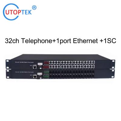 China PCM Multiplexer 32Channel Telephone Over Fiber Optical Telecommunication Equipments Of Telephone Transmitter for sale