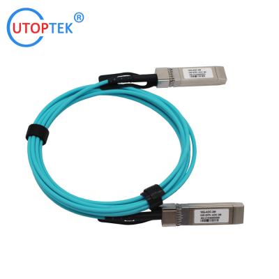 China 10G SFP+ AOC Cable OM3 1m/3m/5m/15m/50m/100m Customized 10G AOC Cables for Data Center for sale