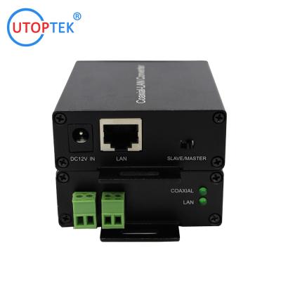 China UT-1E2W-S/M Coaxial-LAN Converter EOC Converter IP over 2wire coaxial/twisted pair extender for CCTV IP camera for sale