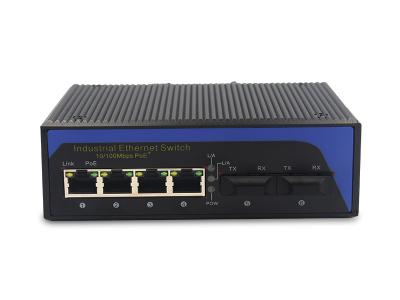 China UT24FP-SC20 unmanaged industrial 4x10/100Base-Tx POE+ 2x100M-Fx SC ethernet switch DIN Rail for sale