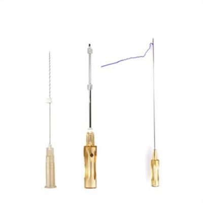 중국 korea fast delivery mono pcl pdo tornado screw cog thread 27g 38mm surgical suture with blunt type needle for face lift 판매용
