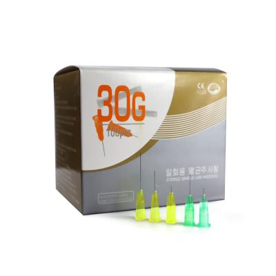 Chine 304 aiguilles meso hypodermiques jetables de solides solubles 4mm 30g 32g 34g à vendre