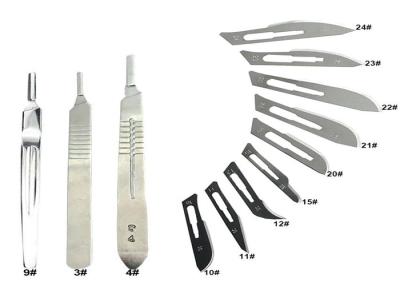 China Surgical Derma Planing Kit 3 Handles Scalpel Blade For Face for sale