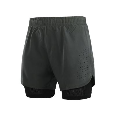 China quick dry Wear Resistance Men'S Athletic Clothing Black Lined Running Shorts for sale