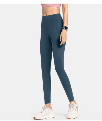China Pantalones de nylon sudados de la yoga de Logo Printed Spandex de las medias para mujer del entrenamiento de la prueba 280g en venta