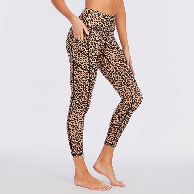China Richee BSCI Leopard Sports Leggings / High Waisted Sculpt Gym Leggings for sale