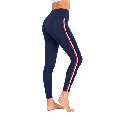 China BSCI Navy Side Womens Plus Size Gym Leggings Activewear Yoga Pants for sale