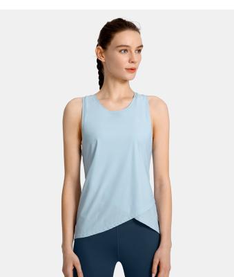 China BSCI Certified Ladies Sleeveless Running Tops for sale