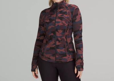 China Plus Size Long Sleeve Thumb Hole Side Pocket Running Jacket Women for sale