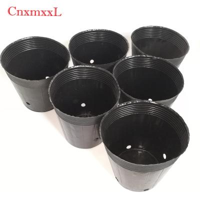 China Tear Resistant HDPE 2 Gallon Round Nursery Pots Reasonable Holes for sale