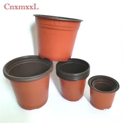 China Greenhouse Using Bicolored Small Plastic Flower Nursery Pots For Seeds for sale
