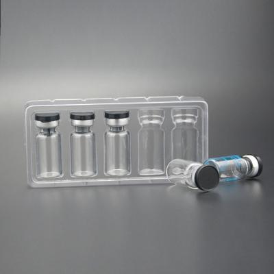 China Eco Friendly Transparent PET Ampoule Packaging Tray 10ml Vial Box for sale