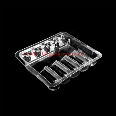 China 5ml Medical Vial 0.1mm PE Plastic Blister Packaging Tray UV Printing Logo for sale