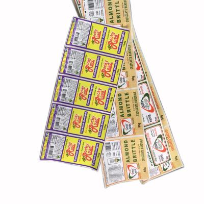 China Adhesive Paper Plastic Sticker Label Customize Plastic Paper Sticker for sale