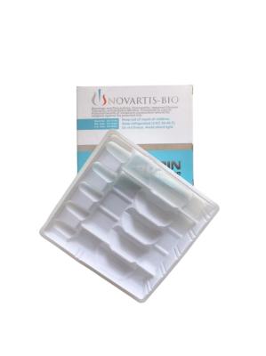 China Caixa de embalagem de remédios de plástico personalizada com casca de bolha de ampola à venda