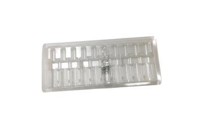 China Medicine 20ml 6 Water Needle PVC Plastic Blister Box Holders Card Holder Box Holder for sale