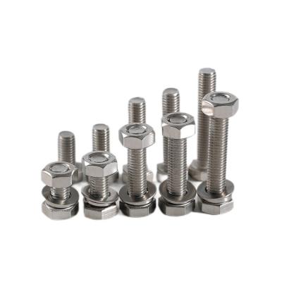 China Stainless Steel HEX Bolts Nuts 304 316 M8 Size 35mm Length M12 Thread M16 Thread for sale