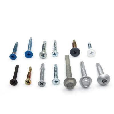 China ZINC PLATED Custom Made Hex Washer Head Self-drilling Screw Galvanised Metal Hexagon for sale