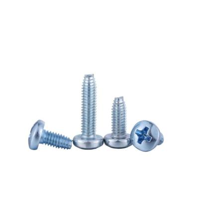 China Zinc Plated DIN7500 Pan Head Cross Recessed Triangular Tooth Lock Screws Standard for sale