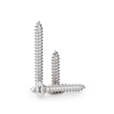 China Sample Stainless Steel Cross Countersunk Flat Head Self Tapping Screws DIN 7982 Fasteners for sale