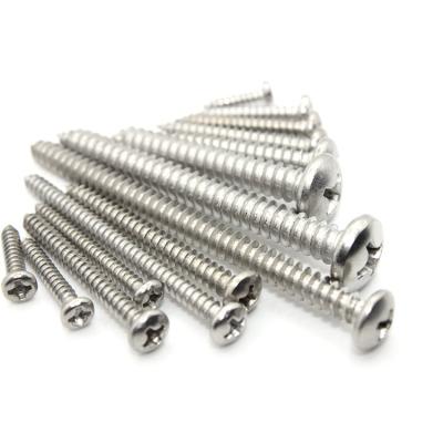 China SS304 Stainless Steel Pan Head Self-Tapping Screws for Metal Metric Measurement System for sale