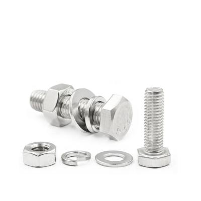 China Stainless Steel M8 Hex Bolts and Nuts OEM Customized Service Provided for sale
