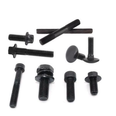 China M10x170 M5 M6 M8 M12 Hex Bolts and Nuts Grade 8.8 for General Industry Black Finish for sale