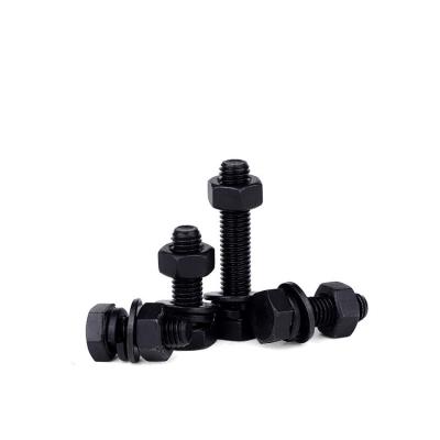 China Hot Dip Galvanized Bolts with Black Oxide Finish and OEM Customized Service Provided for sale
