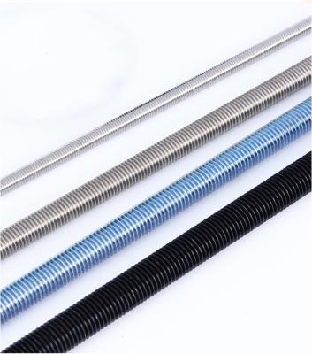 China Customized Support Black Zinc Plated Steel Threaded Rods in Metric Measurement System for sale