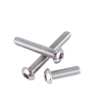 China OEM Customized ISO 7380 Stainless Steel M4 M5 M6 M8 M10 Hex Socket Button Head Screw for sale