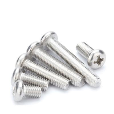 China Stainless Steel 304 Phillips Pan Head Machine Screw M2 M3 M4 M5 M6 M8 Cross Recessed for sale