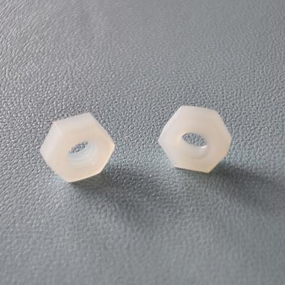 China PEEK Plastic Hardware Products PTFE PP PPS PVC Nylon M4 Hexagon Nut for sale