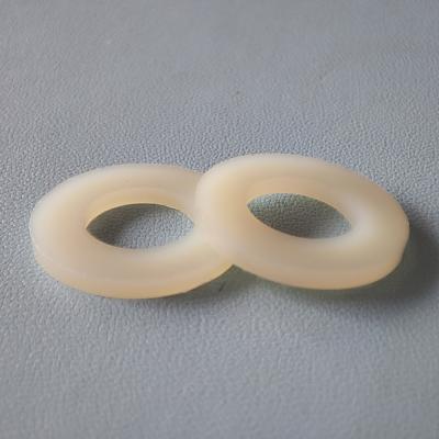 China PEEK PTFE Plastic Hardware Products PP PPS PVC Nylon 20mm Rubber Washer UL 94 V-2 for sale